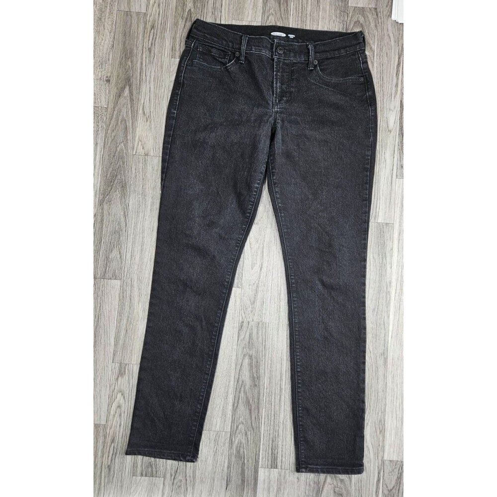 (3/$35) Old Navy Womens Size 6 Pockets Skinny Original Black Denim Jeans